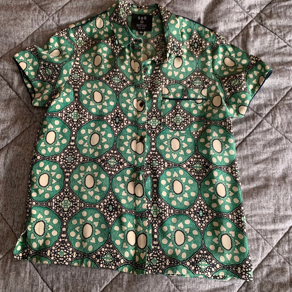 Sea for Barney's Printed Button-Down